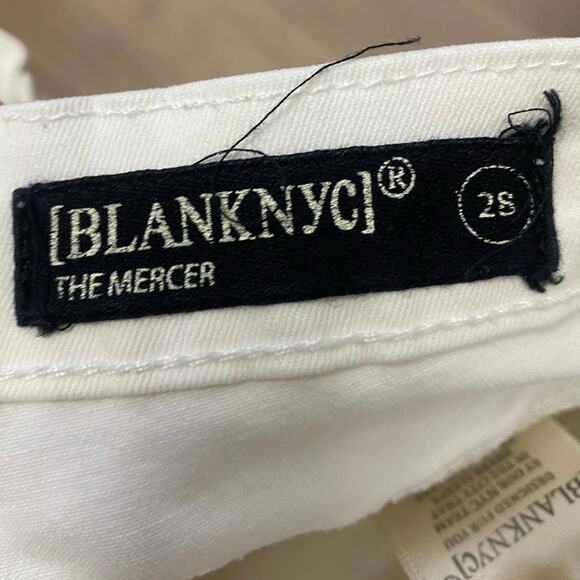 Blank NYC White The Mercer Skinny Ankle Jeans Size 28 - Picture 4 of 4